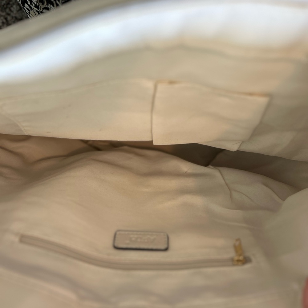 Apt 9 Large Shoulder Tote Bag - Cream + Gold - Picture 2 of 2